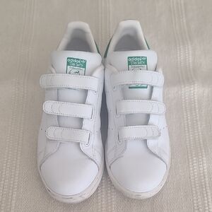 Adidas Stan Smith Kids White and Green Sneakers
